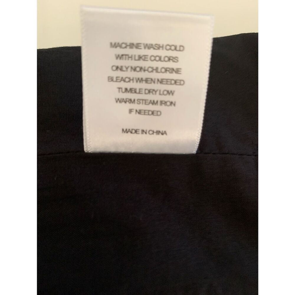 NWT Le’ AL.X Black & Tan Abstract Tie-Waist Shorts Pockets Size 0 - Picture 11 of 11